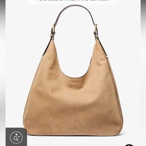 NEW Michael Kors Nolita Large Nubuck Hobo Shoulder Bag
